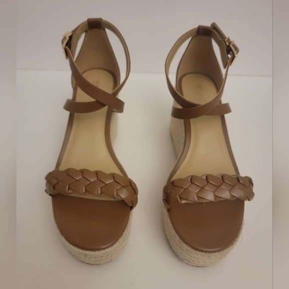 NEW Serena Wedge Espadrille Plarform Sandals, Size 6.5, Color Tan/Brown - Picture 4 of 11